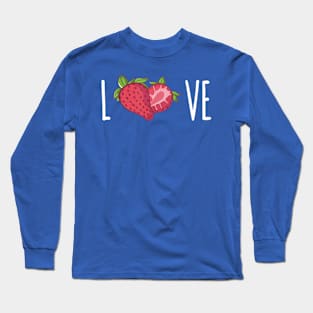 strawberry love 3 Long Sleeve T-Shirt